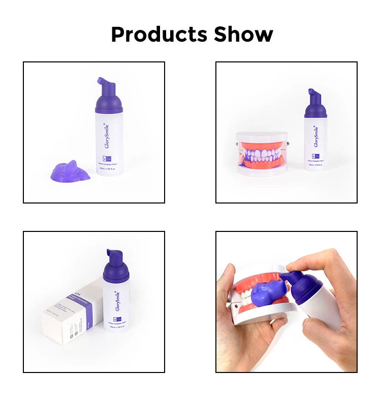 Purple Mousse Teeth Whitening Toothpaste
