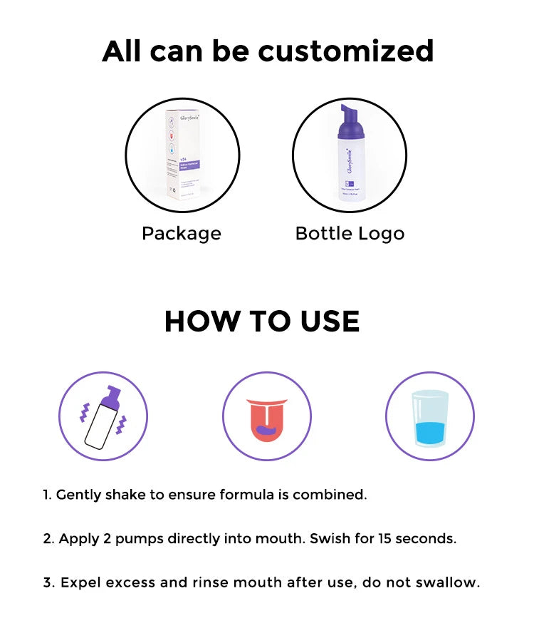 Purple Mousse Teeth Whitening Toothpaste