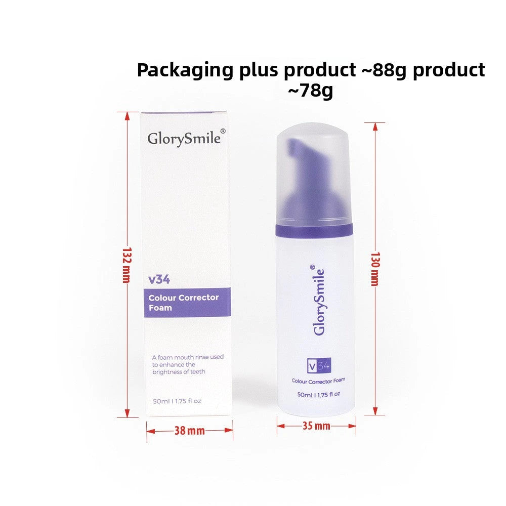 Purple Mousse Teeth Whitening Toothpaste