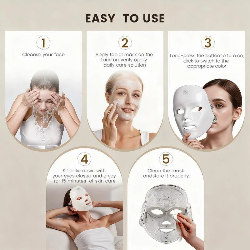 Flexible LED Light Therapy Mask